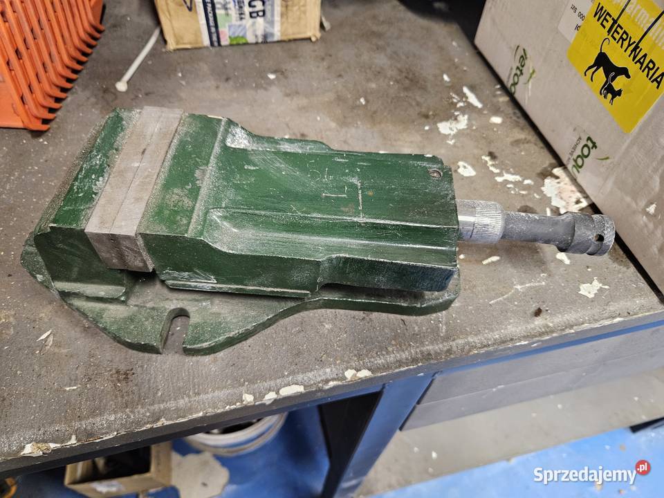 Imadło maszynowe 100mm ciężkie solidne PRL