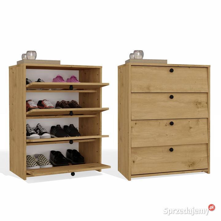 Szafka Na Buty LOKA DĄB ARTISAN 4 Drzwi Uchylne