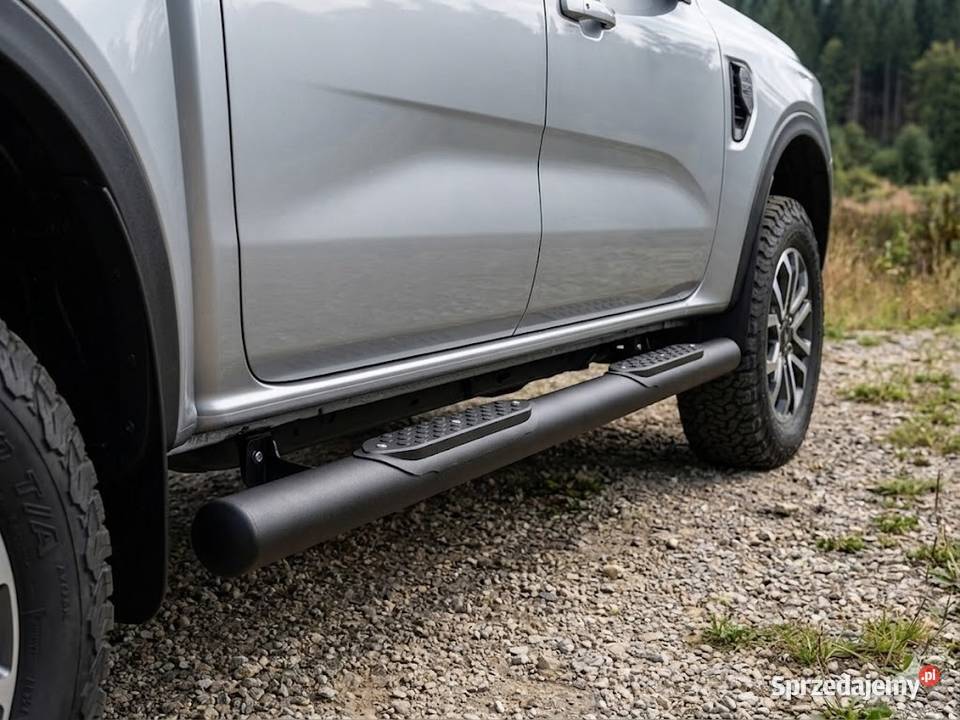 Progi orurowanie Boczne CZARNE 70mm Ford Ranger Pozostałe Pasłęk