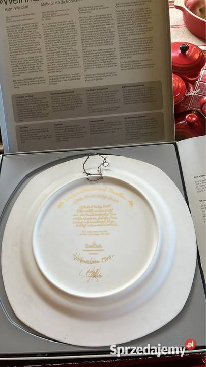 Patera Rosenthal 1983 Cicha Nic Święta Noc Bjorn Gdańsk sprzedam