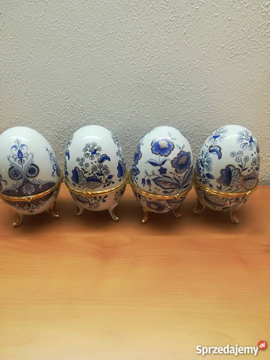 Szkatułka jajko porcelanowe puzderko Baborów