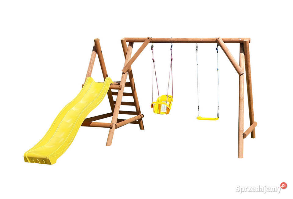 Plac Zabaw do Ogrodu GOOFY Ślizg 2xHuśtawka Drewno  Szczecin