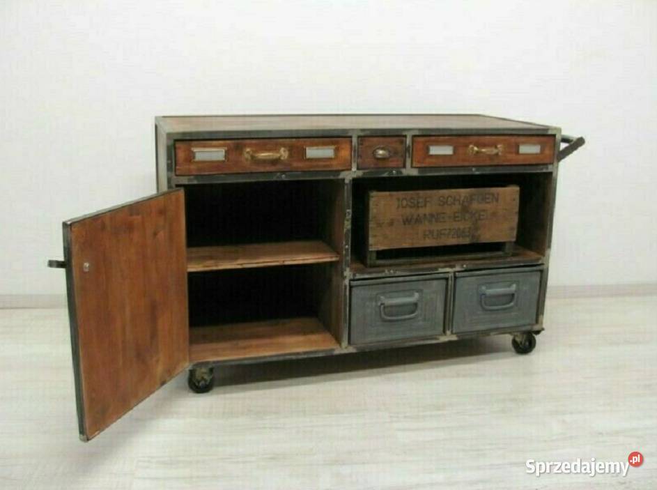 Komoda industrialnabarek szafka loftMeble loft Szafy, regały, półki