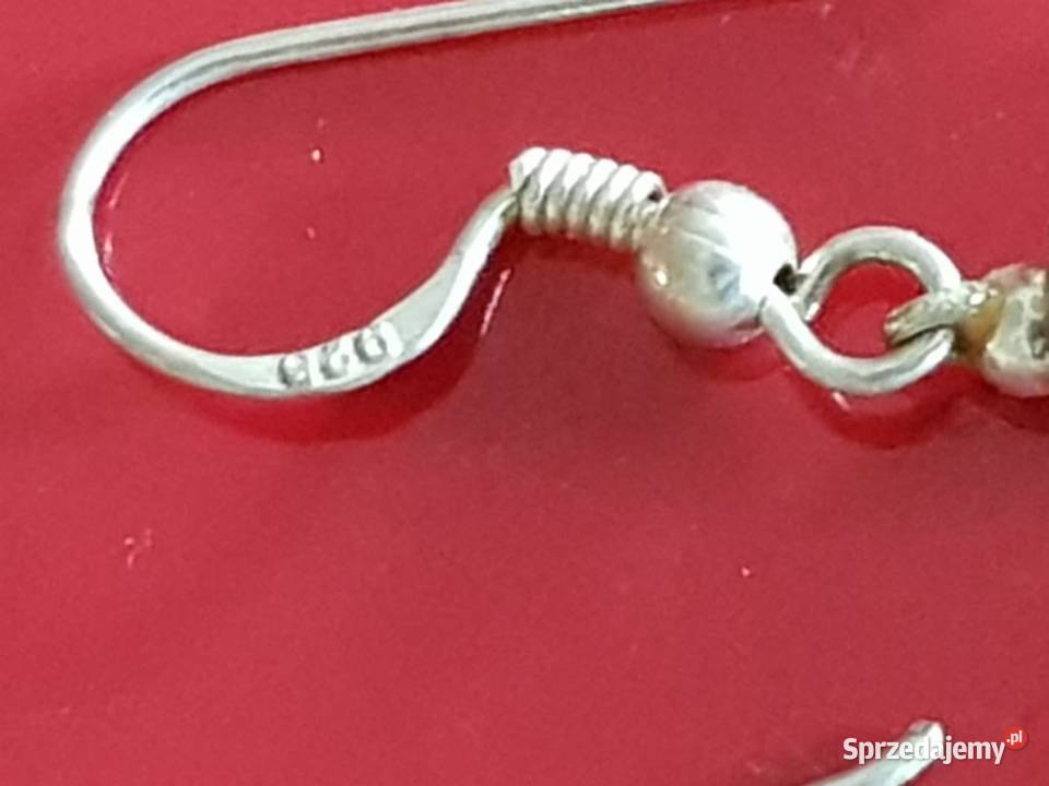 kolczyki srebrne perły naturalne biżuteria świętokrzyskie Kielce