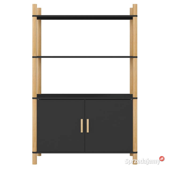 Wysoka szafka czarna 80x40x121 materiał Warszawa sprzedam