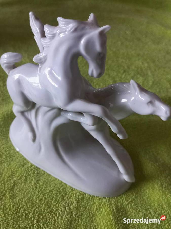 Figurka porcelanowa Konie Grafenthal Toruń