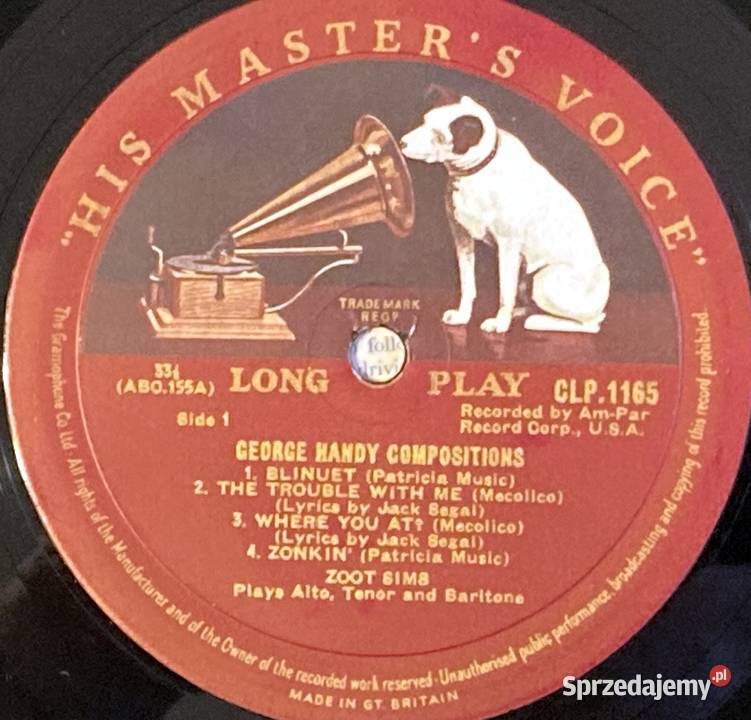 Zoot Sims Plays Alto Tenor And Baritone zachodniopomorskie Szczecin sprzedam