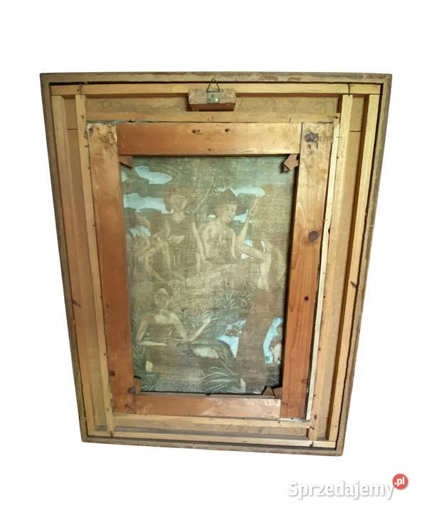 Obraz na tkaninie scena rodzajowa sztukowa