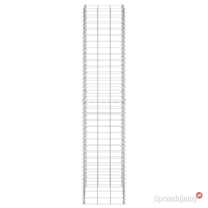 Wysokie donice gabionowe 3 30x30x150 żelazo Donice Warszawa