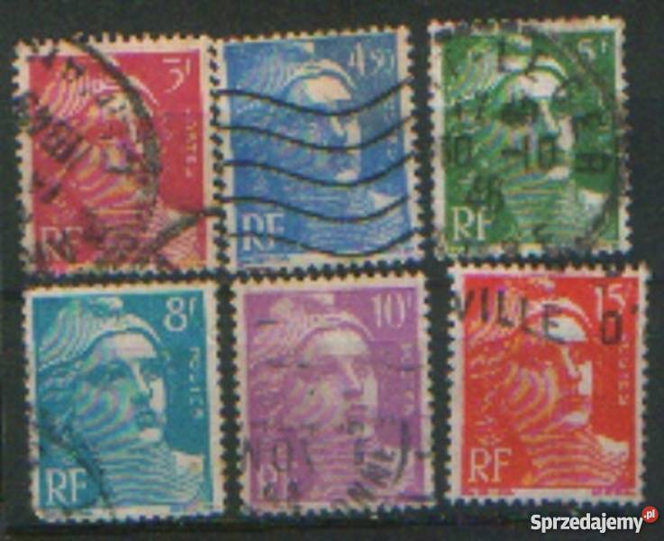 Zn Francja Mi 792 7 800 2 3 7 kas 1947 Gliwice