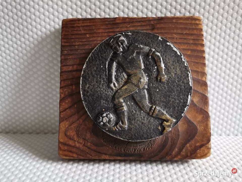Stary medal pamiątka piłkarska Antyki Katowice