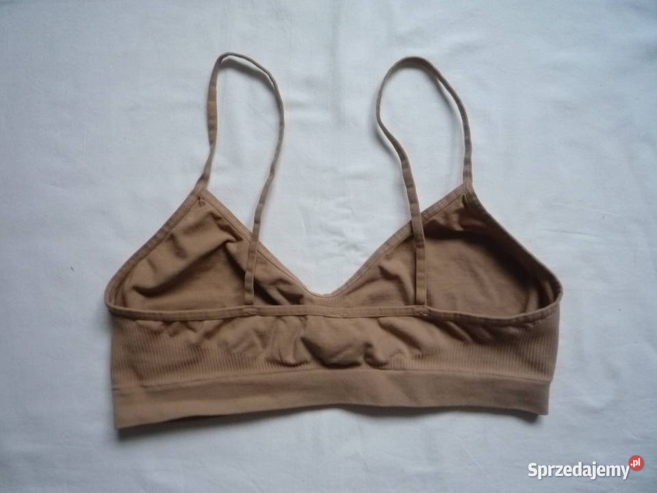 Pompea Bezszwowy biustonosz z mikrofibry LXL brązowy/beżowy zachodniopomorskie Szczecin