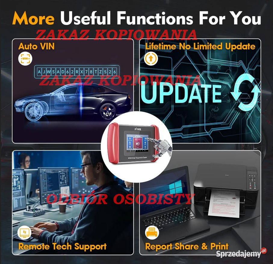 SKANER DIAGNOSTYCZNY XTOOL IP608 FULL SYSTEM Oleśnica