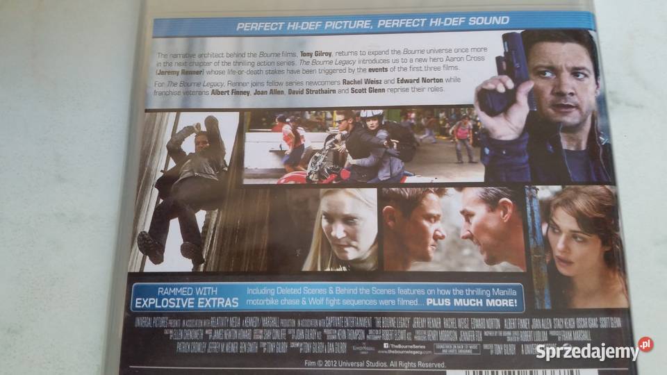 Film THE BOURNE LEGACY 2012 Universal Bluray pełne Puławy sprzedam