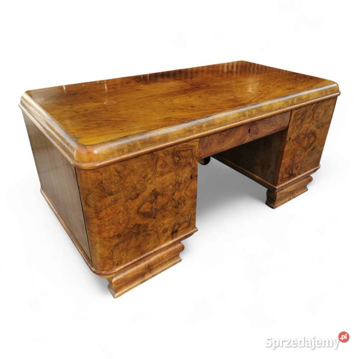Biurko gabinetowe Art Deco dwustronne