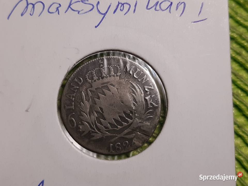 moneta srebrna Bawarii z 1824r Łomża