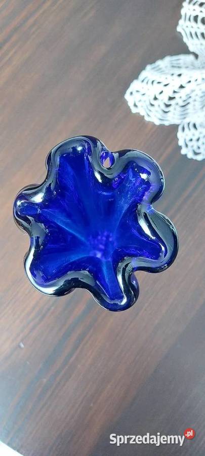 Kobaltowy granatowy wazon vintage Błotno