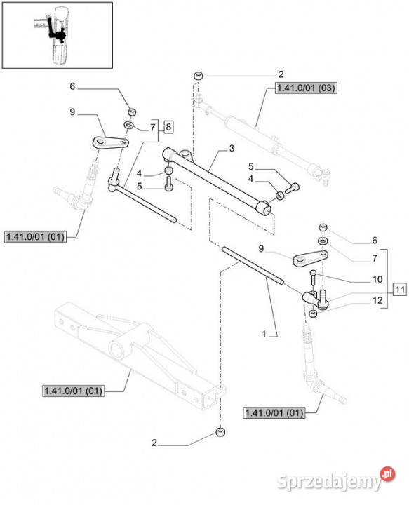 Holland T6010 T6090 T6070 Dżwignia 82029586 Jastrzębniki sprzedam