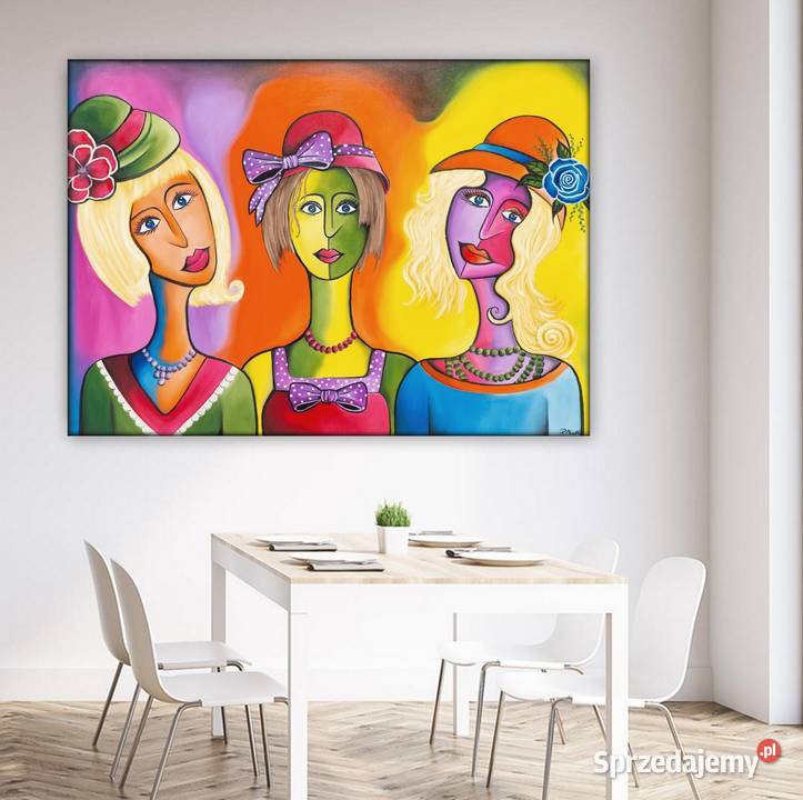 Duży obraz olejny Kraków