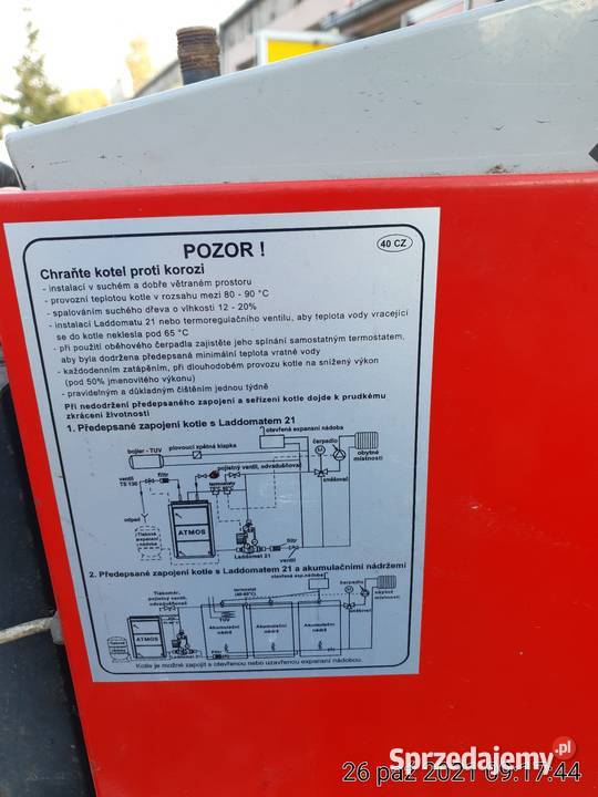 Piec Atmos 20kw na drewno holtzgaz Piła