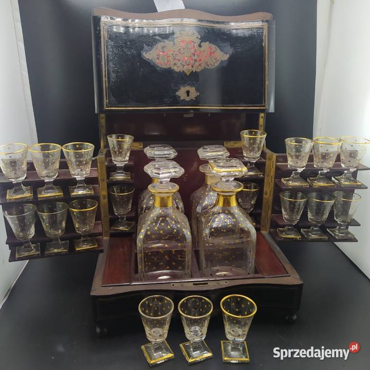 4 Karafki krysztalowe Myszyniec