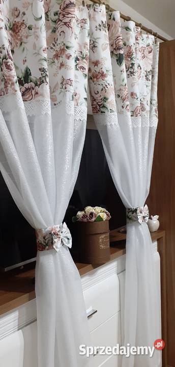 Firanki zasłonki kwiat angielski