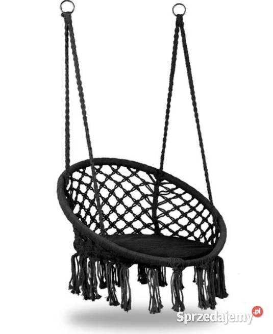 HUŚTAWKA OGRODOWAFOTEL bocianie gniazdoczarny Pasłęk
