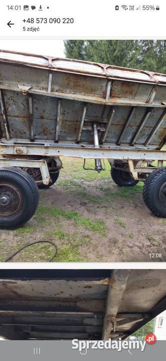 Przyczepa wywrotka D 55d 47D 732 transport Siedlce