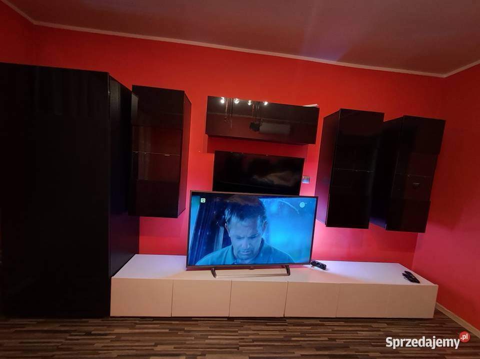 Meble do salonu bialo czarne wielkopolskie Jarocin
