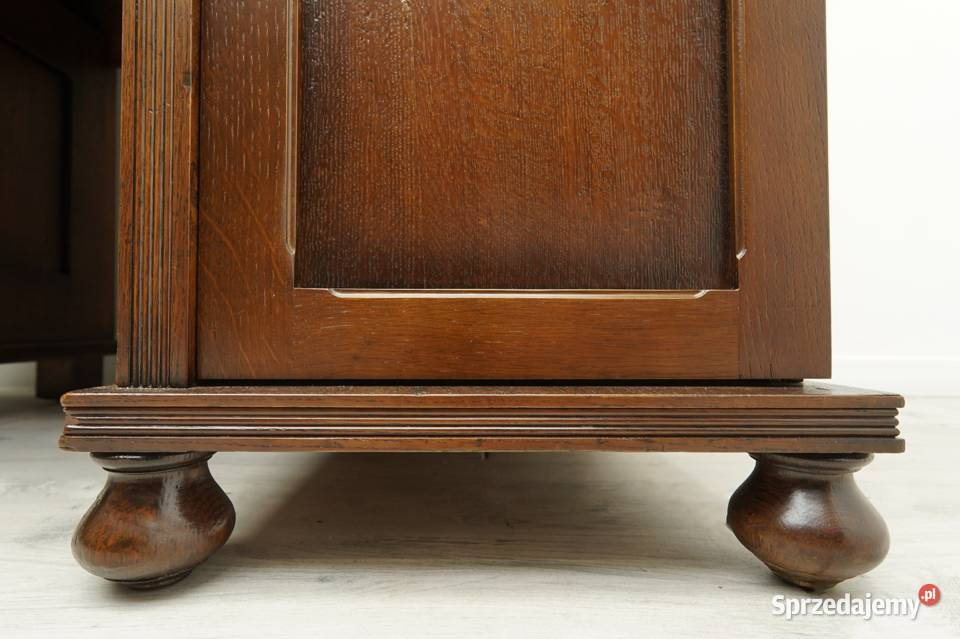 Zabytkowe secesyjne biurko z nadstawką renowacji
