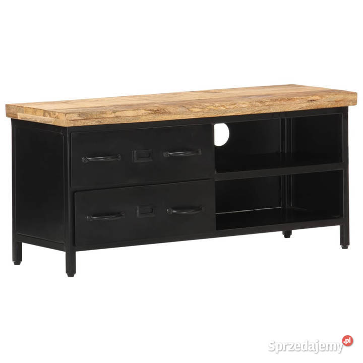 Szafka pod TV 90x30x41 surowe drewno mango