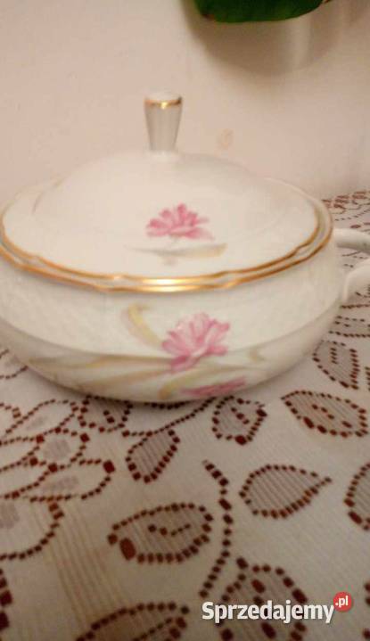 Porcelana fine de Boheme Thun Waza różowe kwiaty