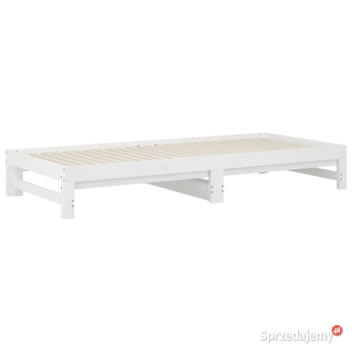 Łóżko rozsuwane białe 2x90x200 lite drewno mazowieckie