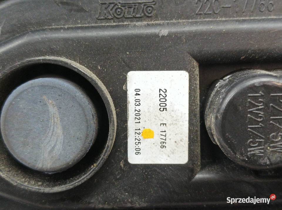 LAMPA TYŁ LEWA LIFT FL 265559212R Renault Kangoo osobowe