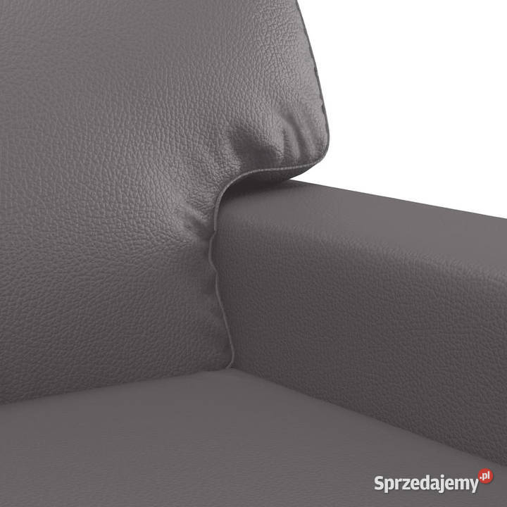2osobowa sofa szary 120 sztuczna skóra WM359414