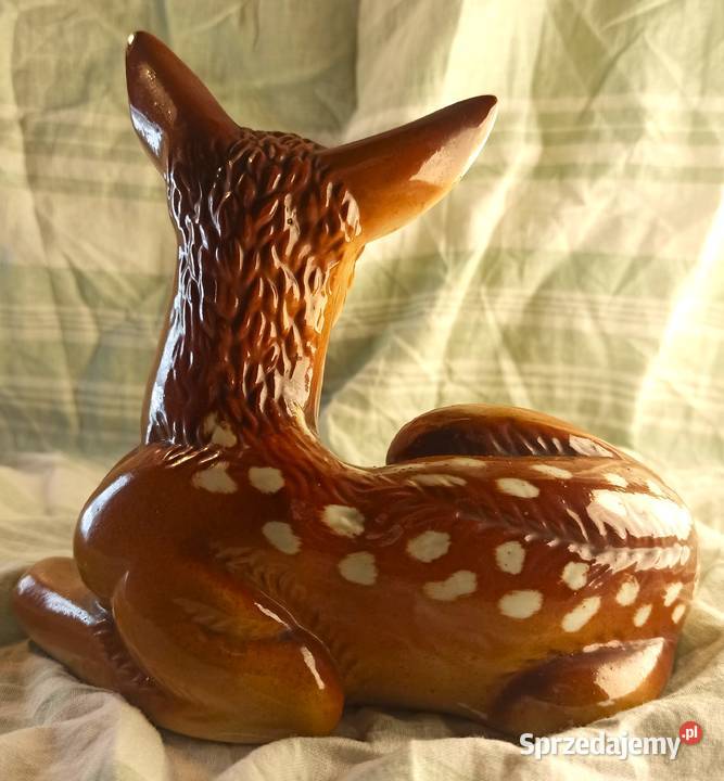 figurka porcelanowa STEATYT Katowice SARNA Bytom