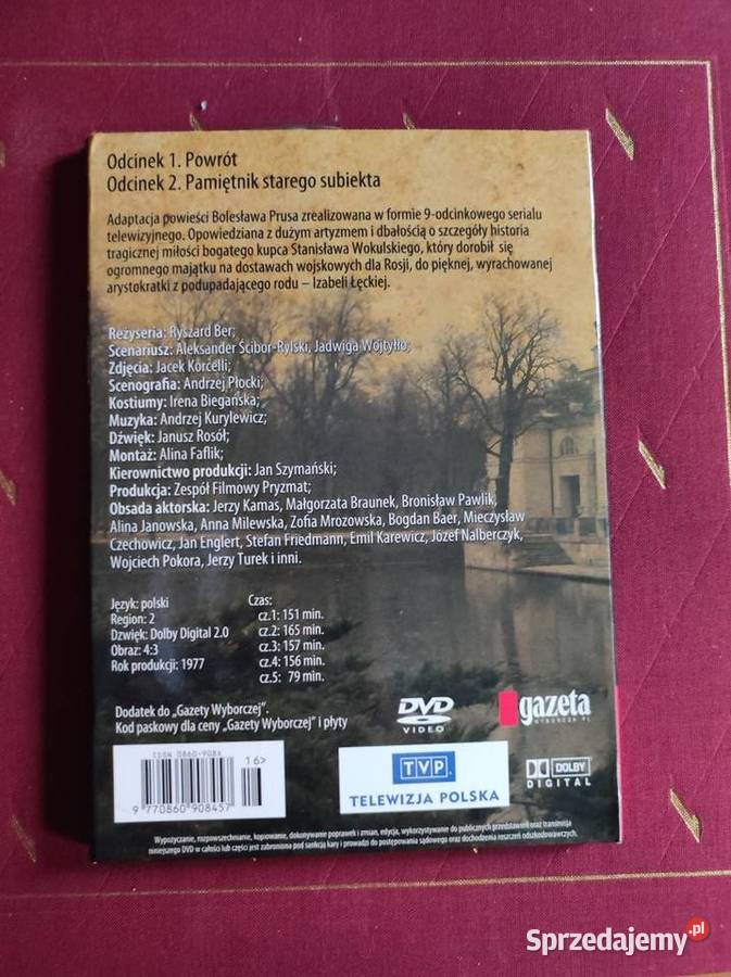 Lalka adaptacja powieści Bolesława Prusa 5 dvd DVD