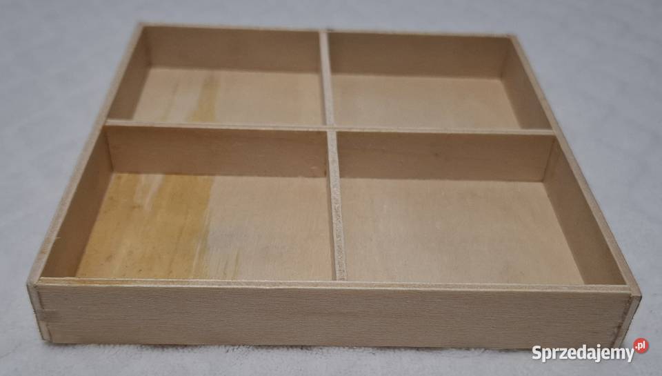 Tacka drewniana z przegródkami ze sklejki śląskie Czeladź