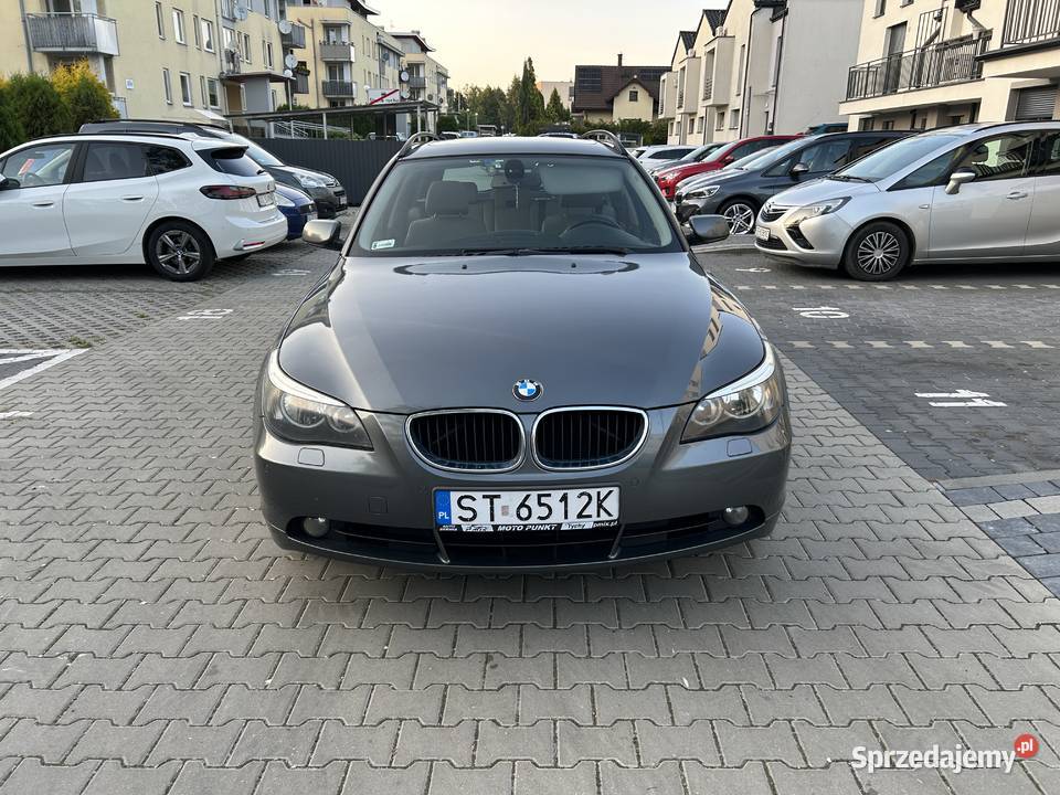 BMW Seria 5 BMW E61 520d Touring 2007 Panorama Rok produkcji 2007 śląskie Tychy