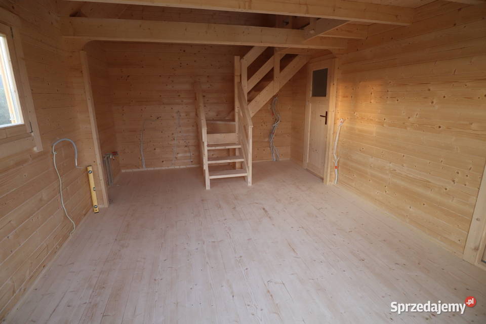 Dom Domek drewniany z bala CYPR 48m2taras 13m2 mazowieckie Warszawa