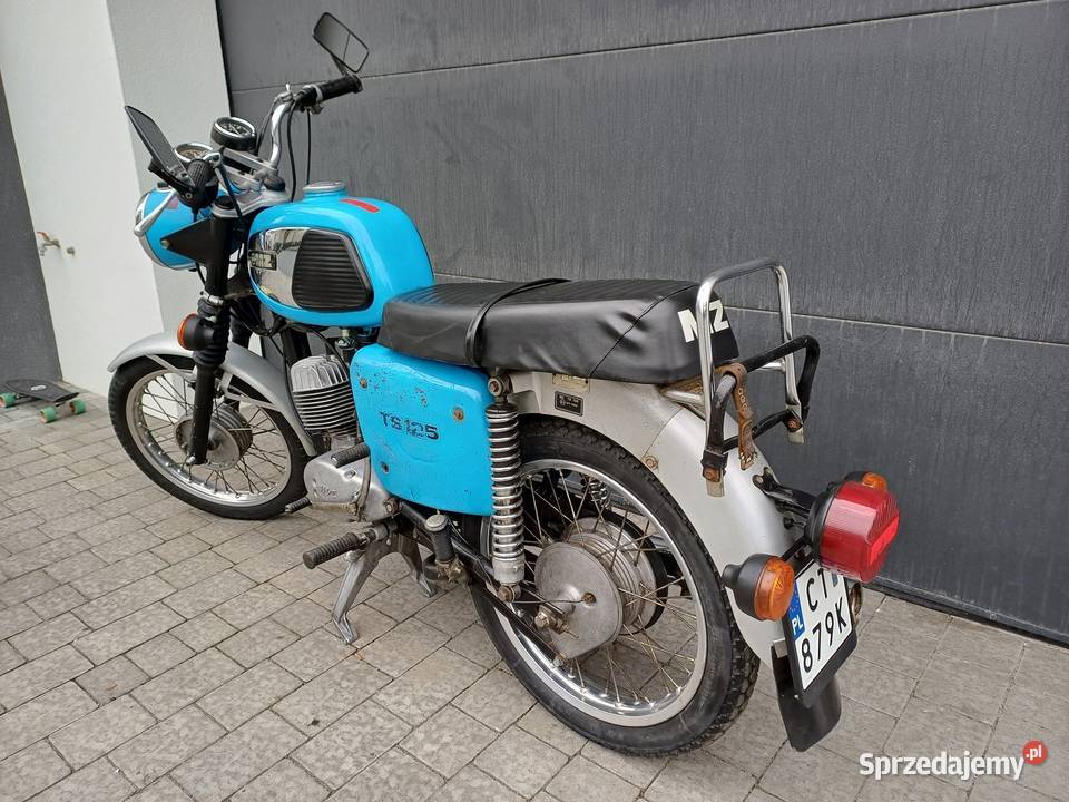 MZ TS 125 De Luxe Zarejestrowana Fabryczny zarejestrowany w Polsce Toruń