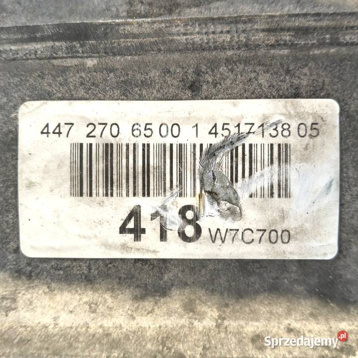 SKRZYNIA BIEGÓW 4472706500 Mercedes Vito W447 22 Skrzynie biegów manualne Chełm