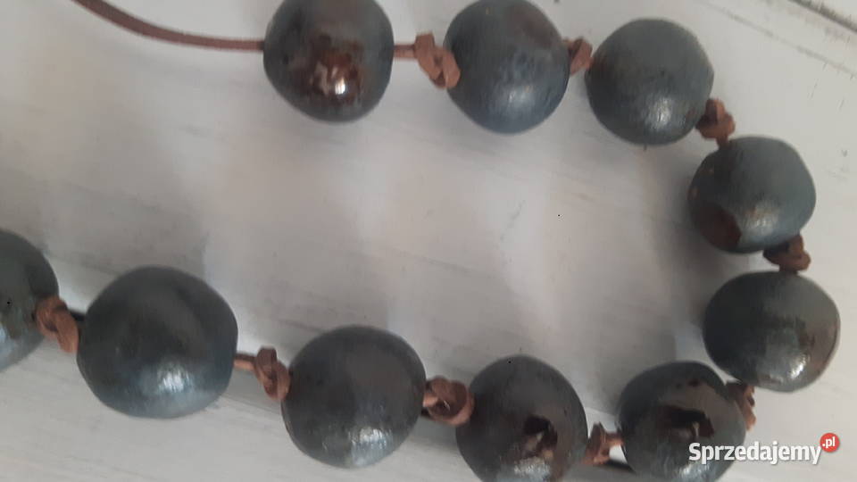 Naszyjnik ceramiczny ręcznie wykonany Otwock sprzedam