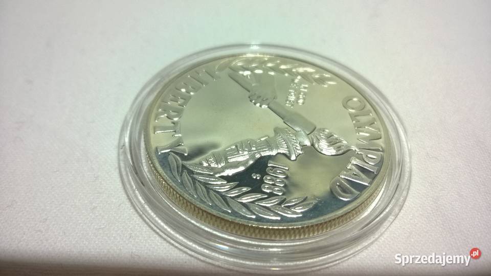 Moneta 1 dolar 1988 CERTYFIKAT Olimpiada Seul Warszawa sprzedam