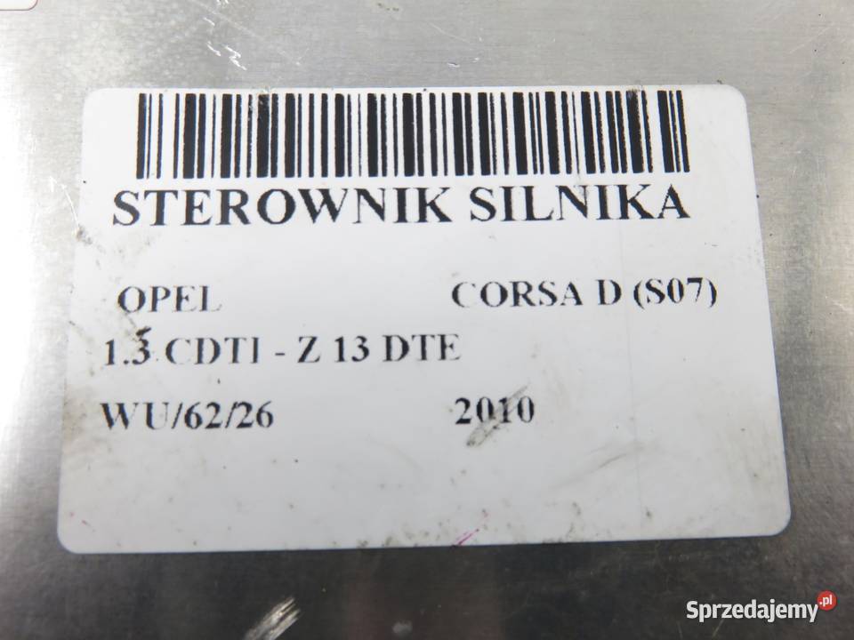 STEROWNIK OPEL CORSA D 13 CDTI 55580691 Komputery
