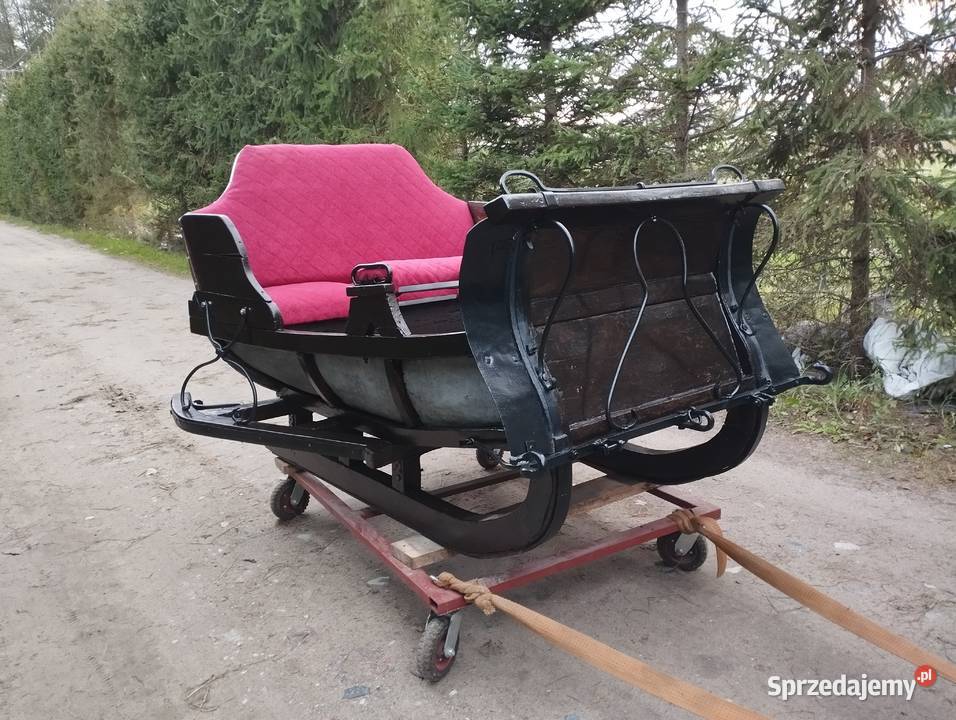 Stare sanie konne tapicerowane mazowieckie sprzedam