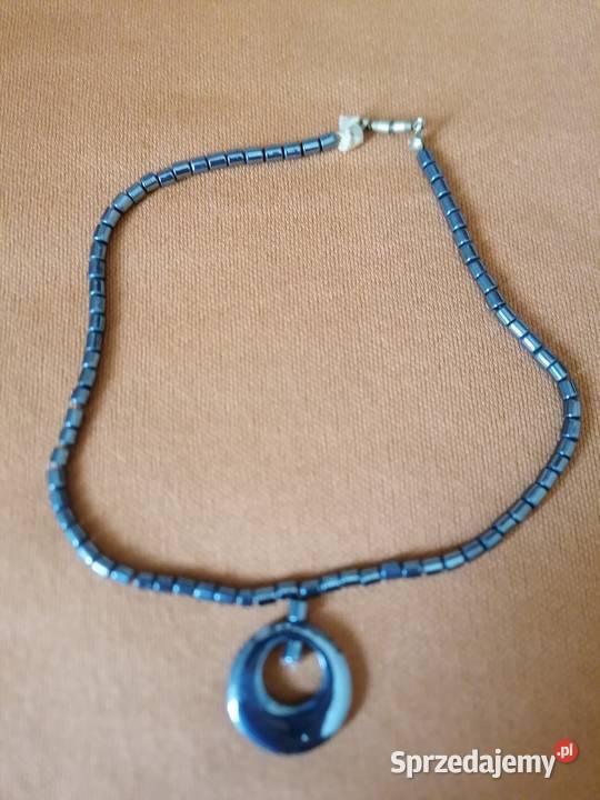 Naszyjnik okalający szyję z hematytów Łódź