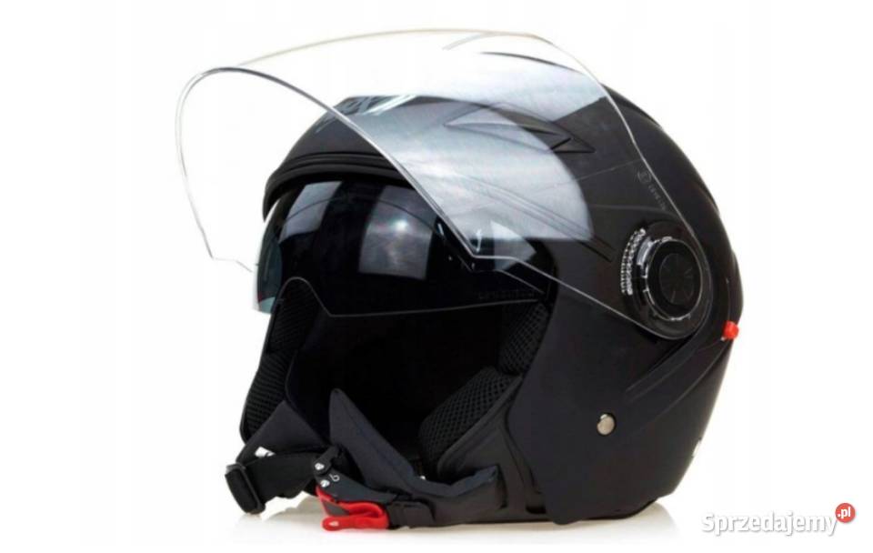 Kask motocyklowy otwarty Naxa S21czarny Mat L Mysłowice