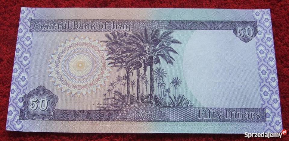 IRAQ 50 DINARS Kolekcjonerski Banknot 1 sztuka śląskie Katowice sprzedam