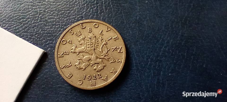 Stare monety 50 halerzy 1922 Czechoslowacja Lesko